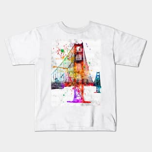 Golden Gate Bridge Grunge Kids T-Shirt